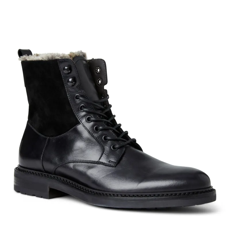 Cerone Black Calf/Suede Boot sold by Bruno Magli