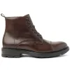 King Casual Cap-Toe Leather Boot - Brown sold by Bruno Magli