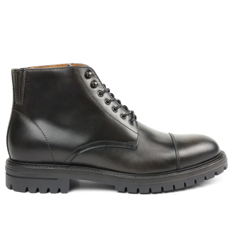 Hollis Cap-Toe Lace-Up Boot - Dark Grey sold by Bruno Magli