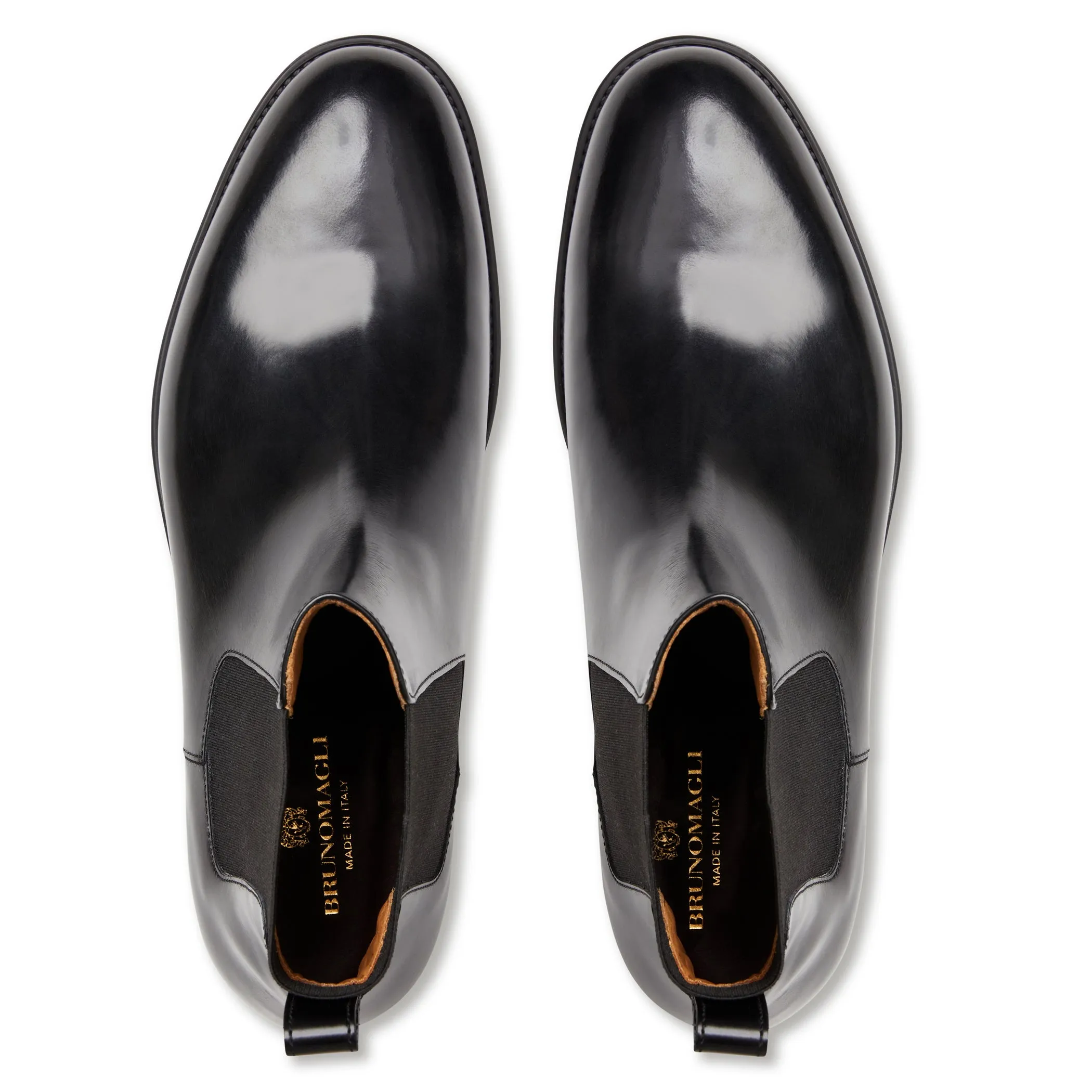 Byron Double Gore Slip-on Boot-Black sold by Bruno Magli product image thumbnail 5