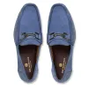 TRIESTE classic Suede Moccasin-LIGHT BLUE SUEDE sold by Bruno Magli