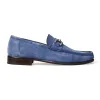 TRIESTE classic Suede Moccasin-LIGHT BLUE SUEDE sold by Bruno Magli