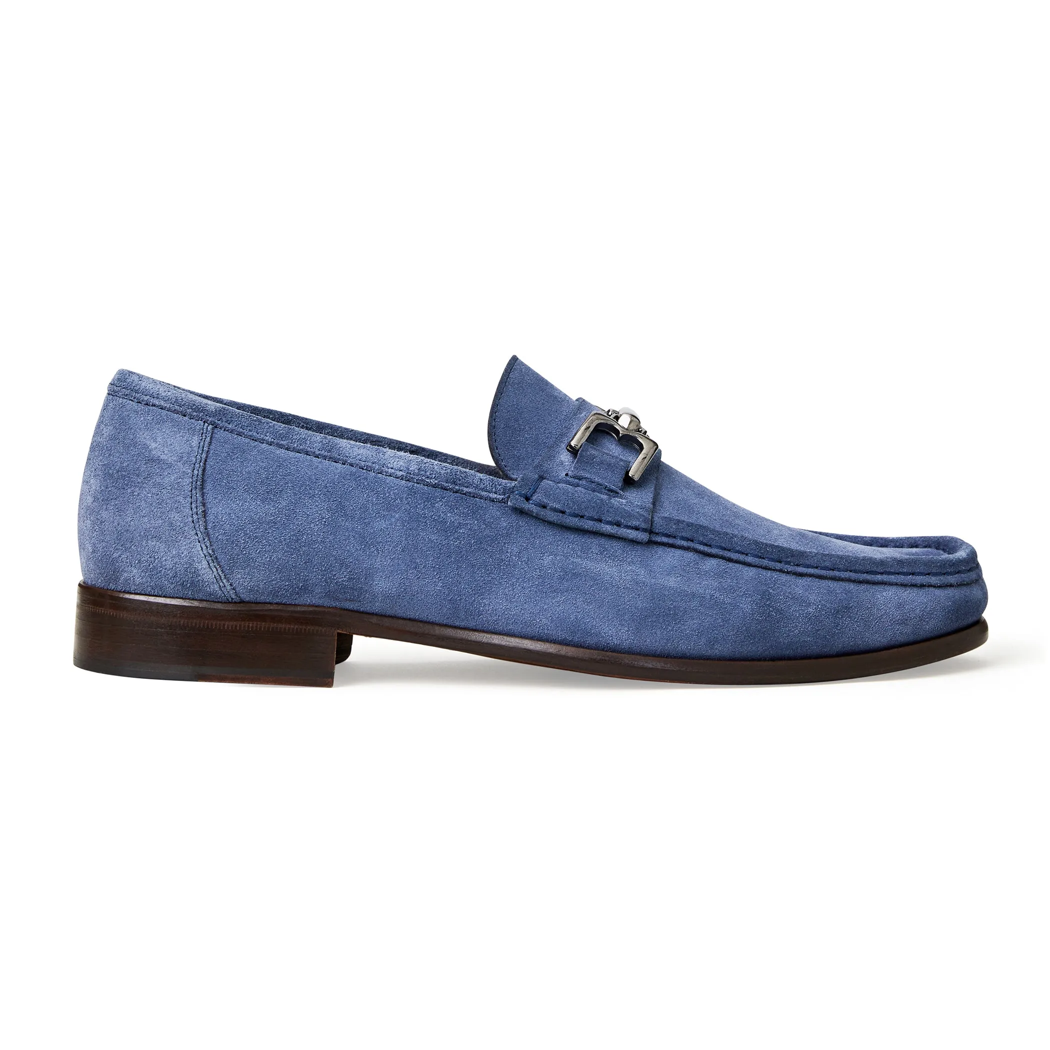 TRIESTE classic Suede Moccasin-LIGHT BLUE SUEDE sold by Bruno Magli product image thumbnail 3