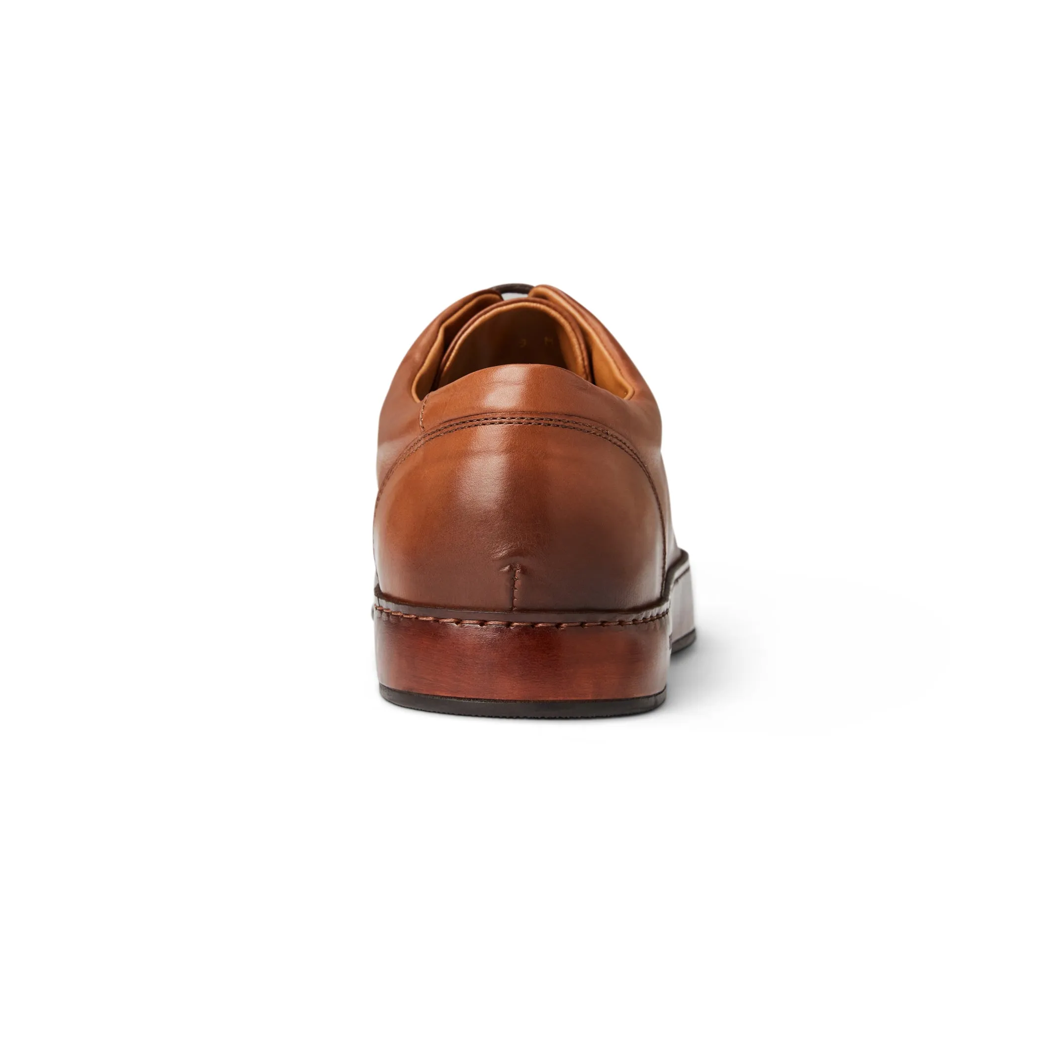 TRENTO leather court sneaker COGNAC sold by Bruno Magli product image thumbnail 3