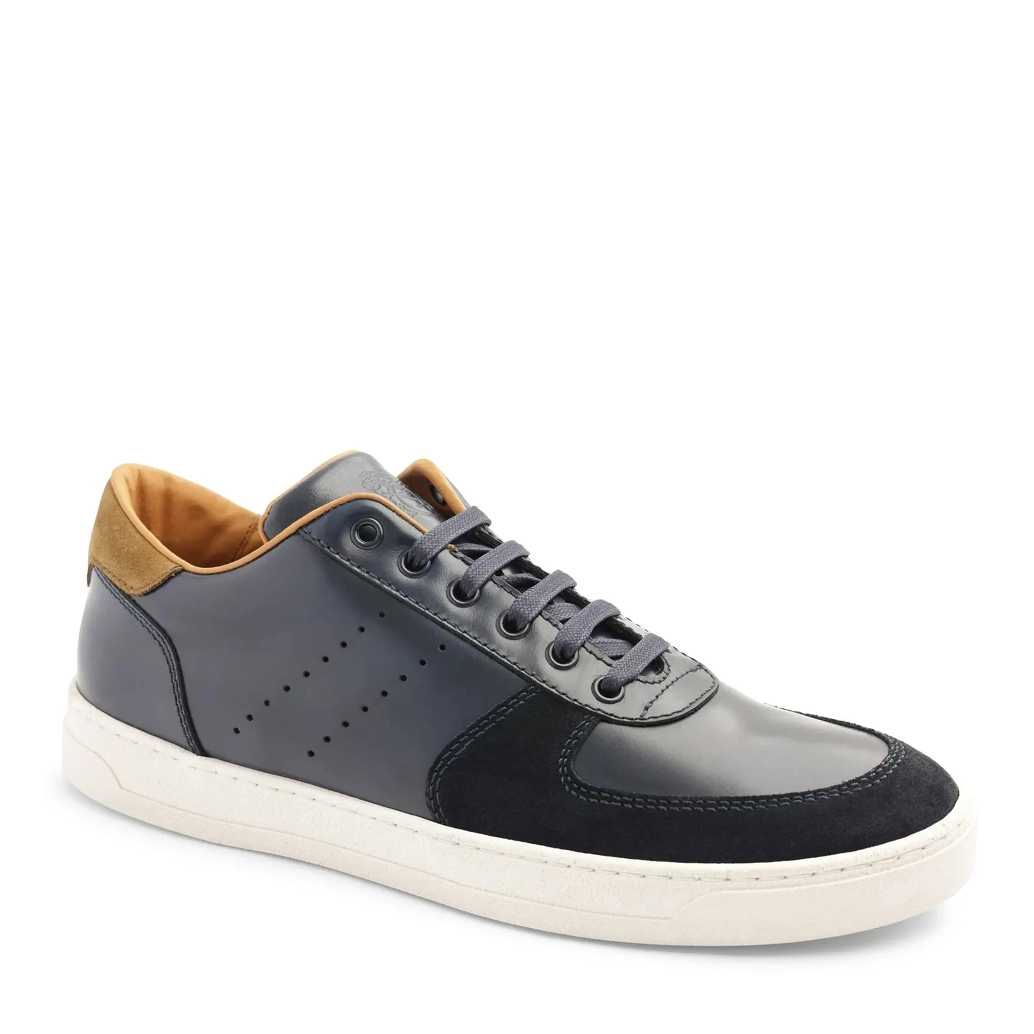 Ducca Lace-Up Leather Oxford Sneaker - Navy sold by Bruno Magli
