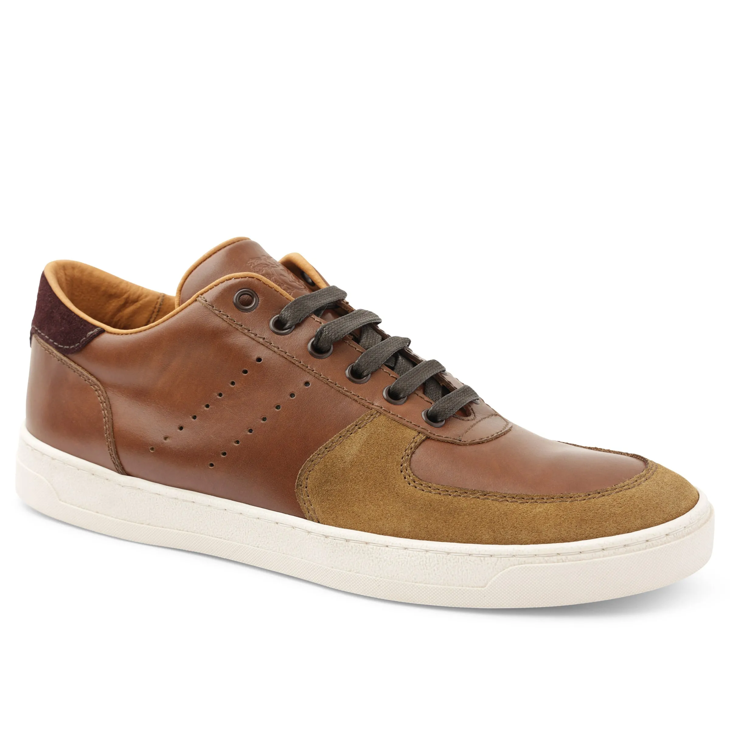 Ducca Lace-Up Leather Oxford Sneaker - Cognac sold by Bruno Magli product image thumbnail 5