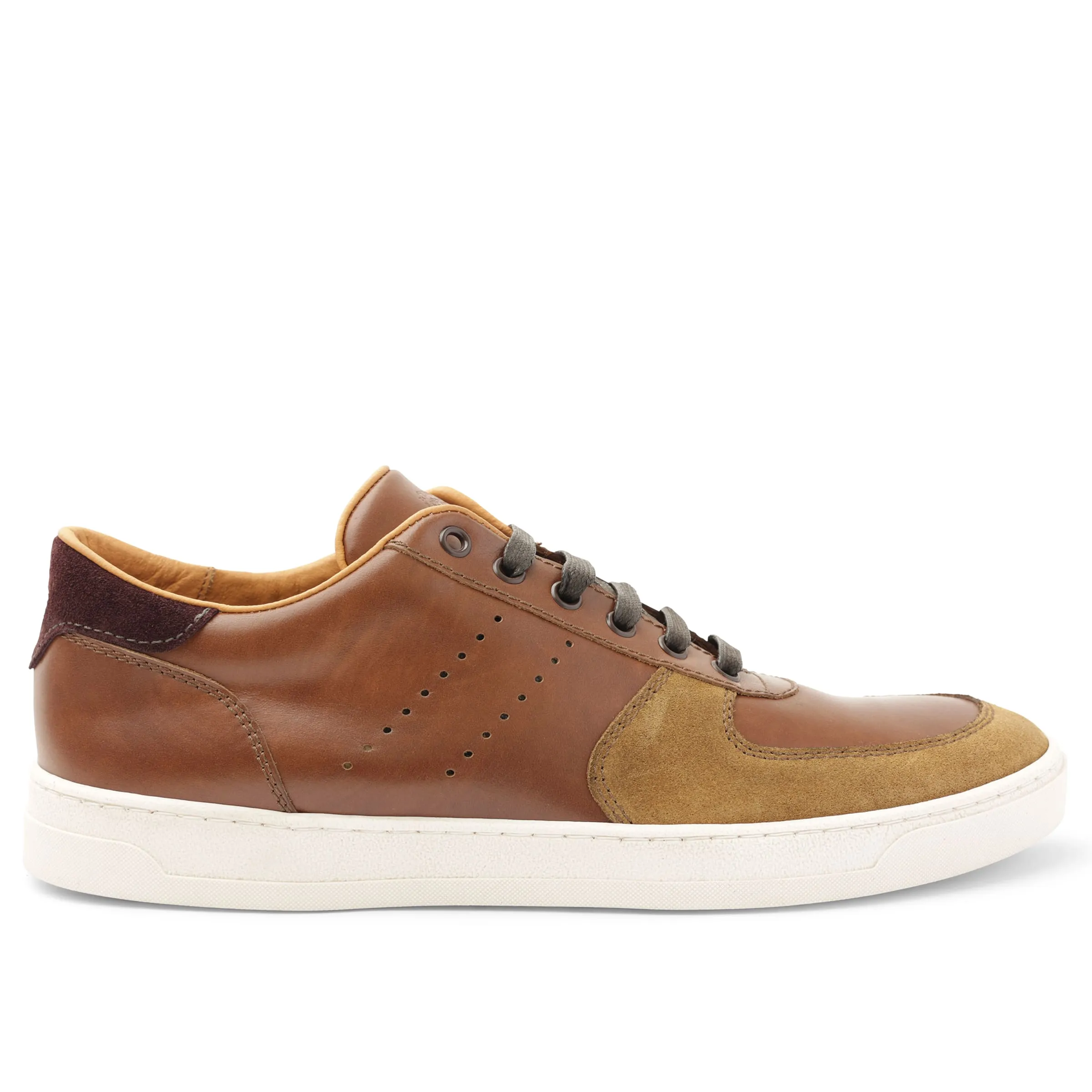 Ducca Lace-Up Leather Oxford Sneaker - Cognac sold by Bruno Magli product image thumbnail 2