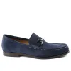 Enrico Suede Bit Loafer Slip-On - Navy sold by Bruno Magli