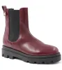 Alma Chunky Leather Chelsea Boot - Bordeuax sold by Bruno Magli