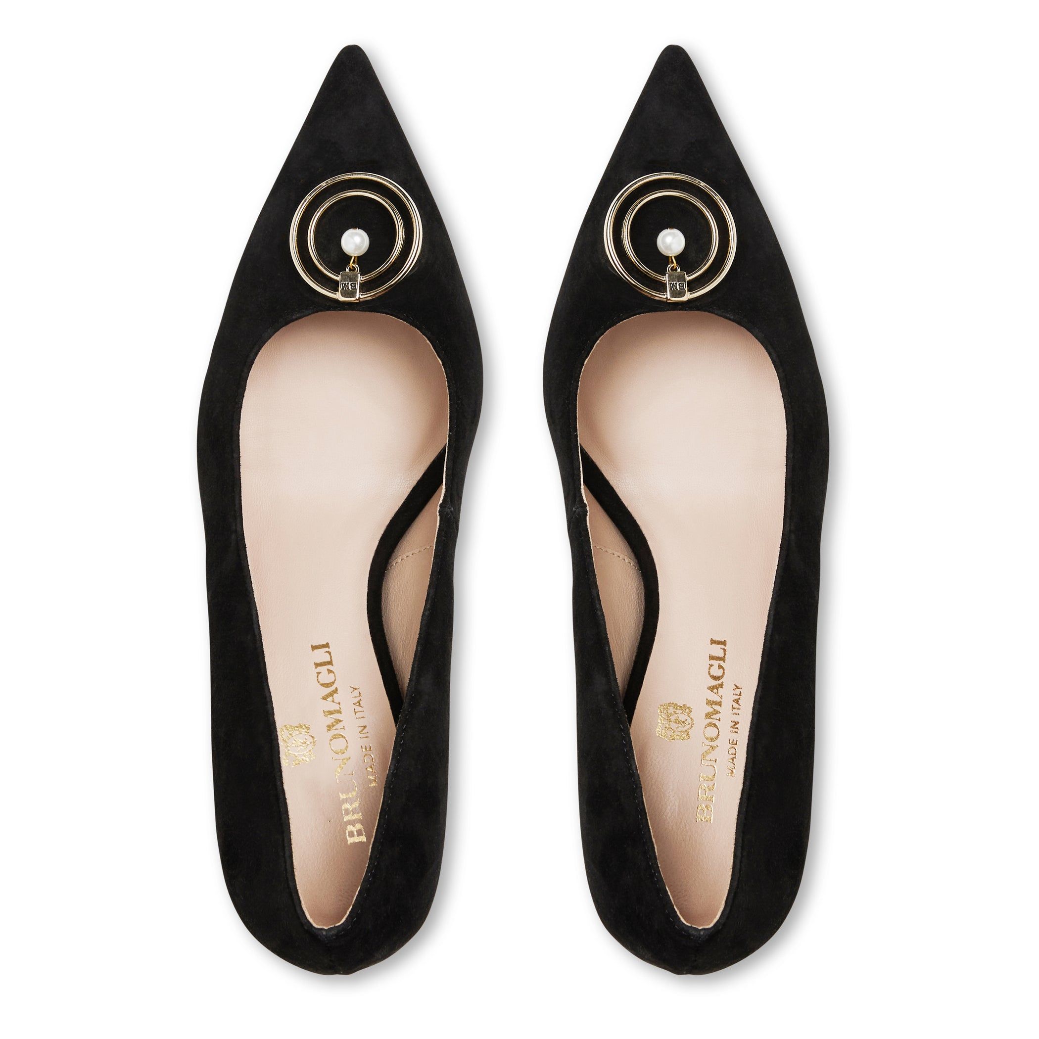 BABETTE CLASSIC SUEDE PUMP-BLACK SUEDE sold by Bruno Magli product image thumbnail 5