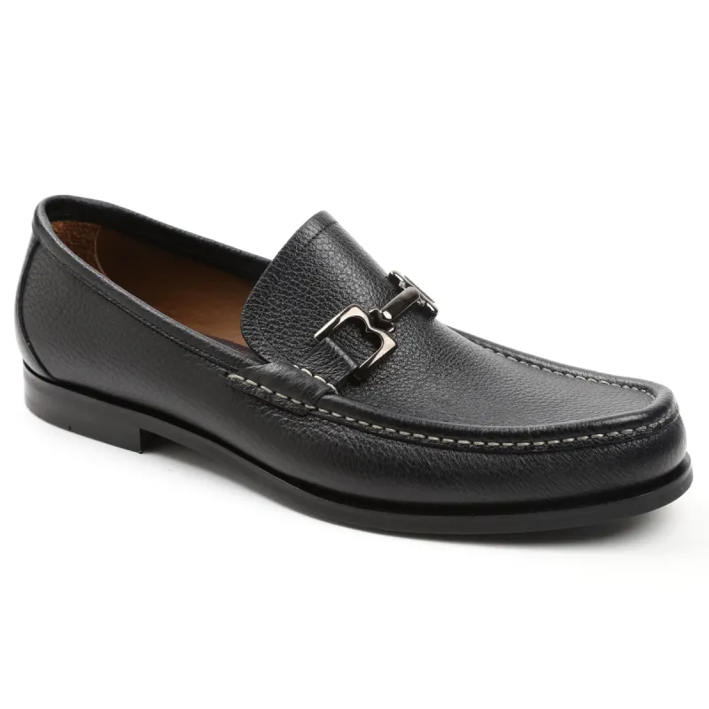Enrico Leather Bit Loafer Slip-On - Black sold by Bruno Magli