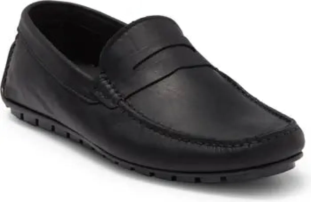 XENO Casual Moccasin BLACK LEATHER sold by Bruno Magli