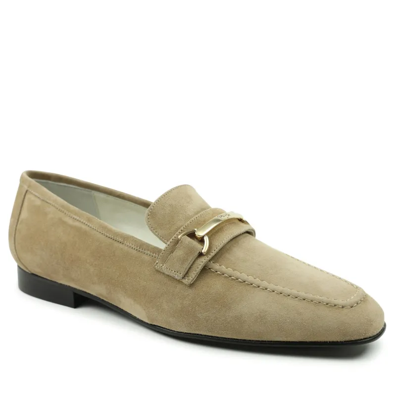 Marco Women's Suede Flat Bit Loafer - Almond sold by Bruno Magli