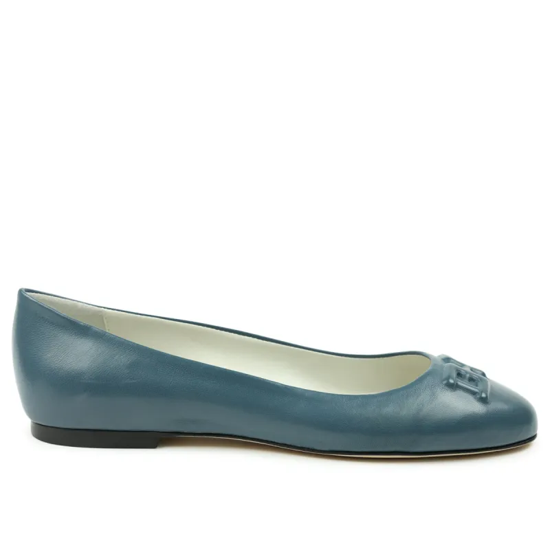 Bibi Leather Flat - Blue sold by Bruno Magli