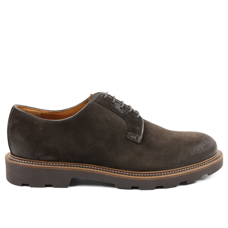Groover Plain-Toe Blucher - Dark Brown sold by Bruno Magli
