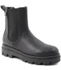 Alma Chunky Leather Chelsea Boot - Black sold by Bruno Magli