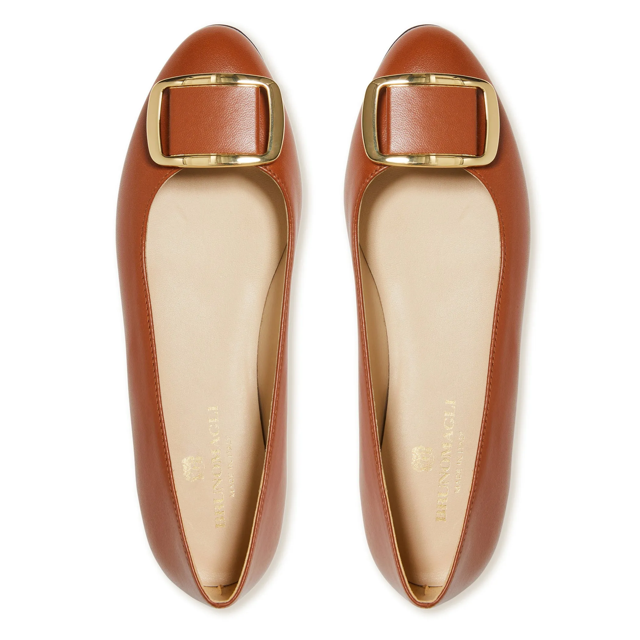 MARCELLA BALLET FLAT COGNAC sold by Bruno Magli product image thumbnail 4