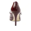Gemma Mary-Jane Leather Pump - Bordeaux Patent sold by Bruno Magli