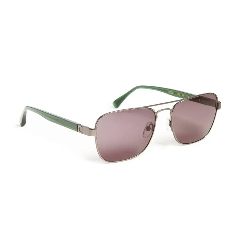 Sole Aviator Sunglasses - Gunmetal sold by Bruno Magli
