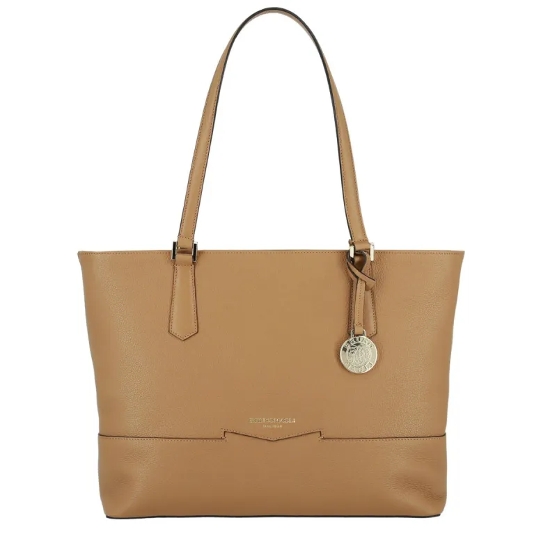 Pebbled Leather Easy Tote - Latte sold by Bruno Magli