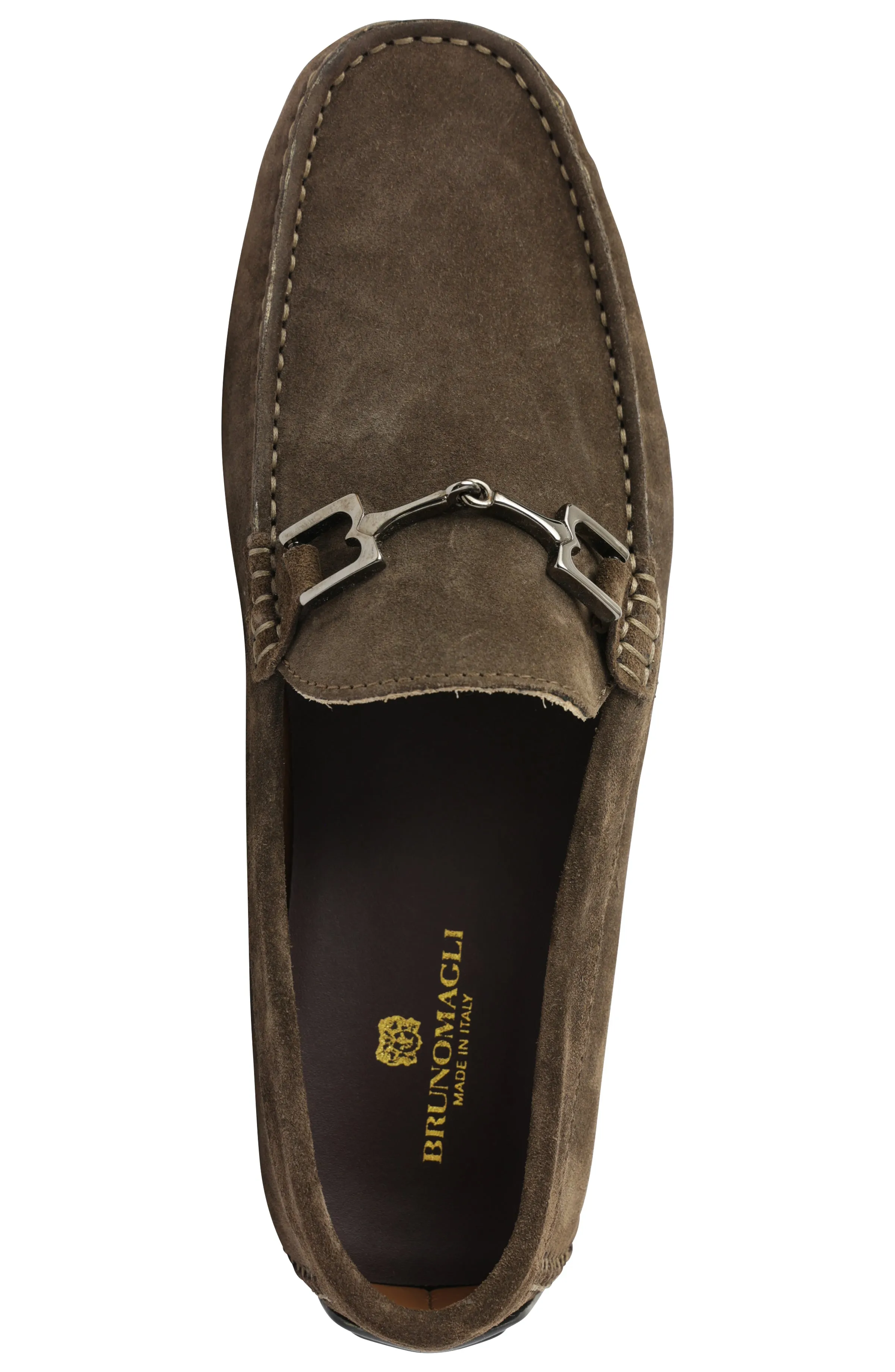 Xander Casual Driving Moccasin - Dark Brown Suede sold by Bruno Magli product image thumbnail 5