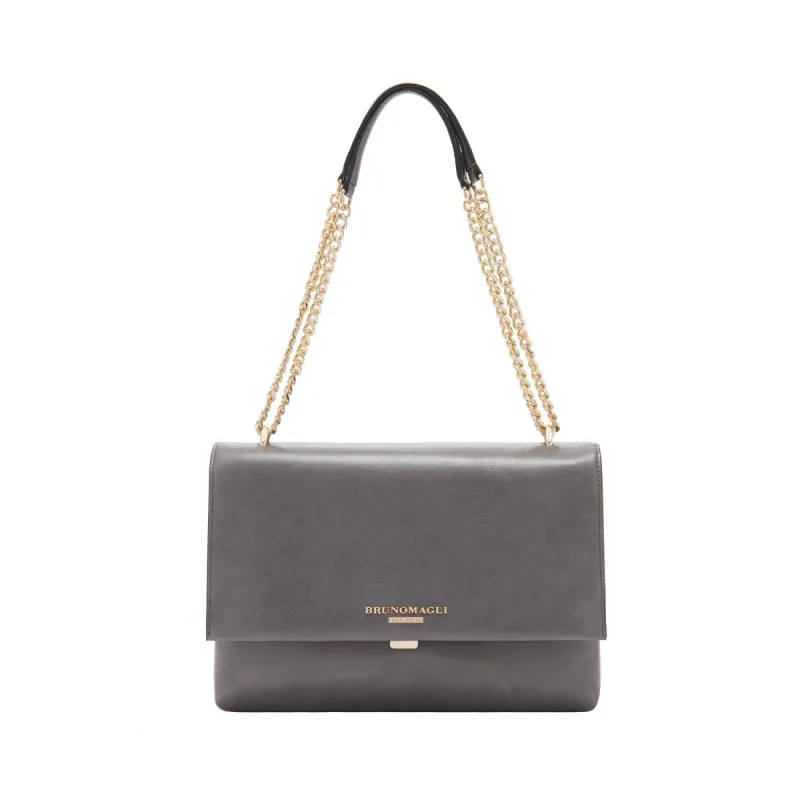 Chain Multi Shoulder Strap Handbag - Greige sold by Bruno Magli