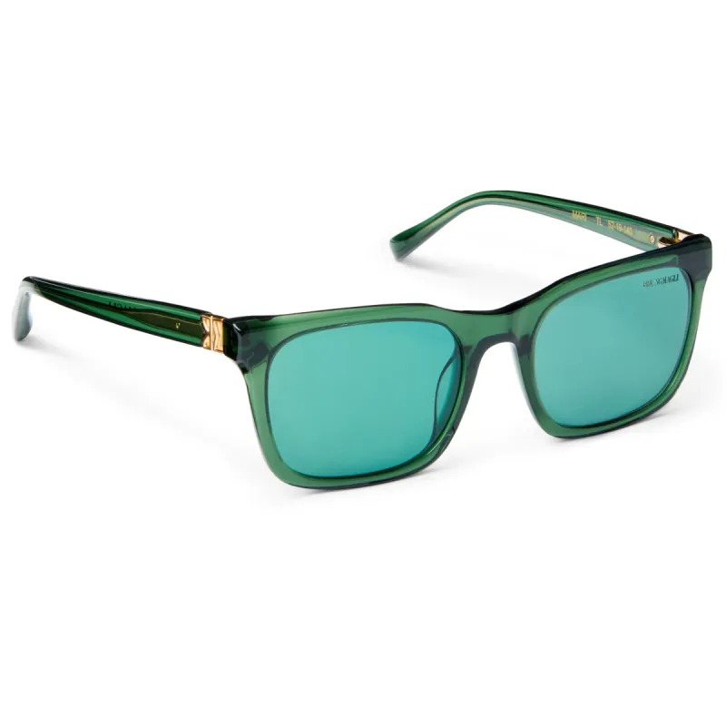 MARIS Limited Edition Women's Classic square frame Sunglasses Teal made by Windsor