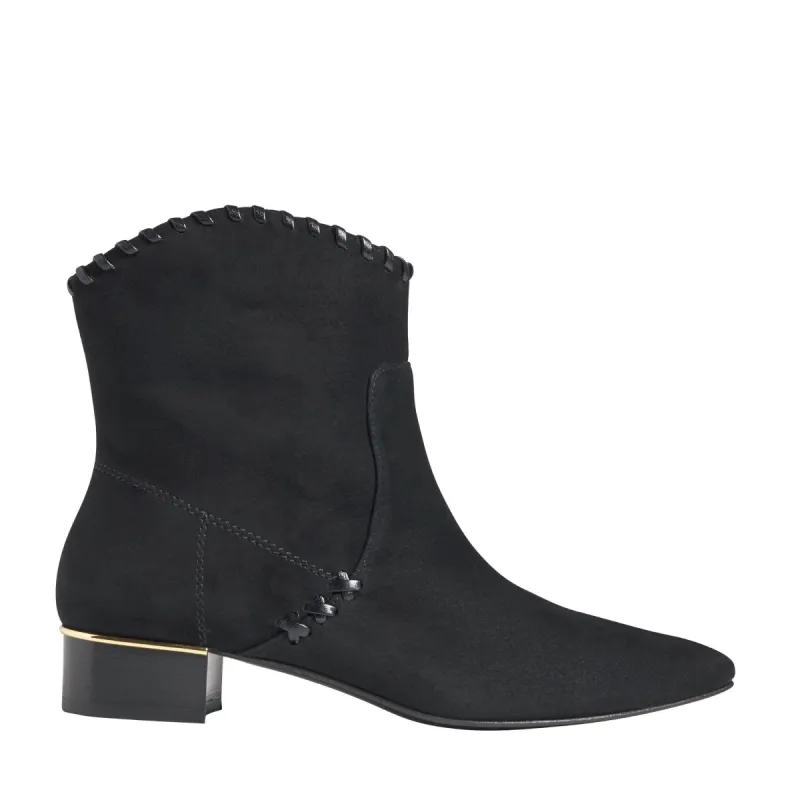 Marlene Western Ankle Boot - Black sold by Bruno Magli