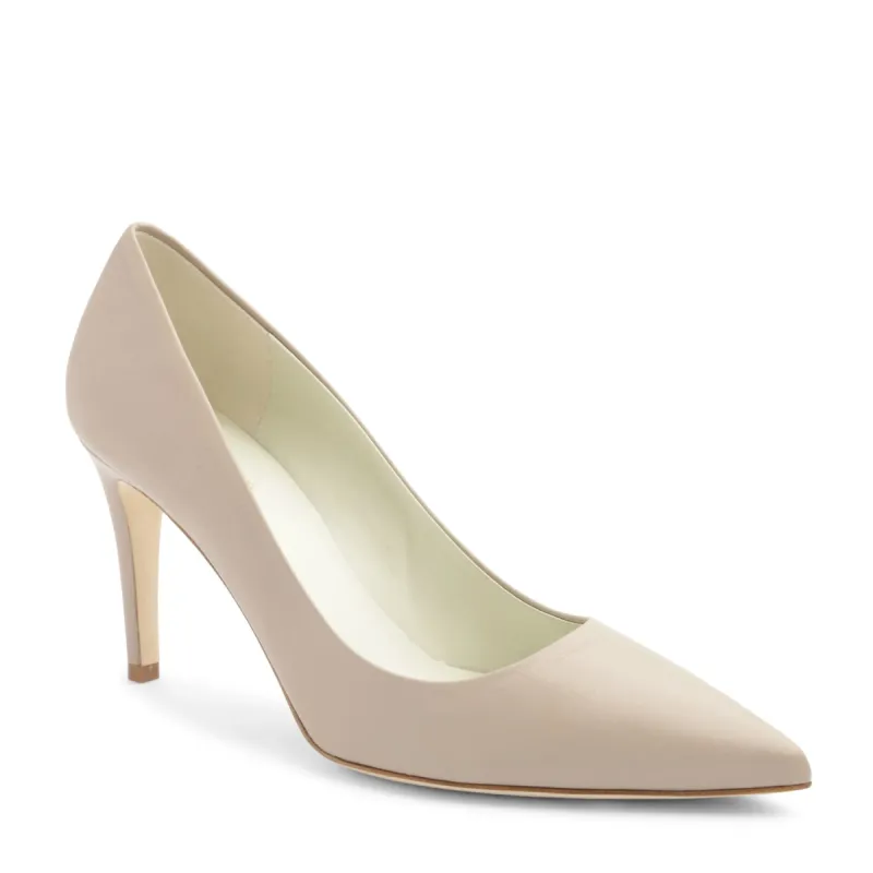 Telma Leather Pointed-Toe Pump-Natural sold by Bruno Magli