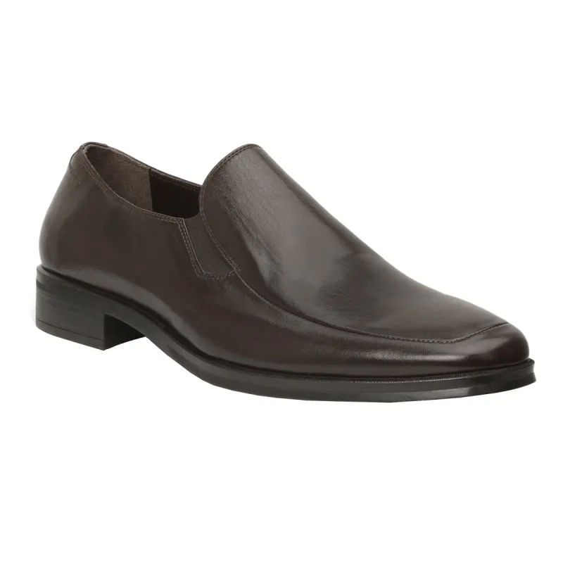 Pitto Leather Loafer - Dark Brown sold by Bruno Magli