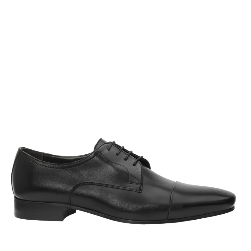 Martico Cap-Toe Derby Lace-Up - Black sold by Bruno Magli