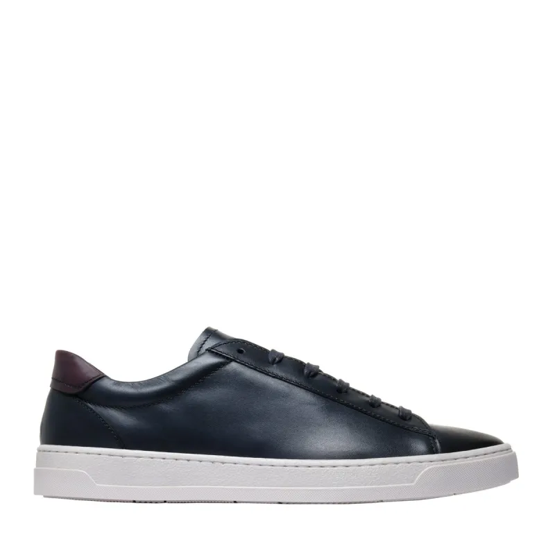 Diaz Leather Sneaker - Navy sold by Bruno Magli