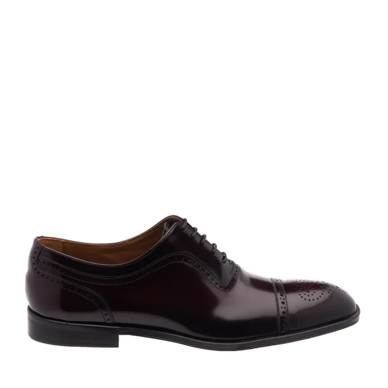 Ancona Cap-Toe Oxford - Bordo sold by Bruno Magli