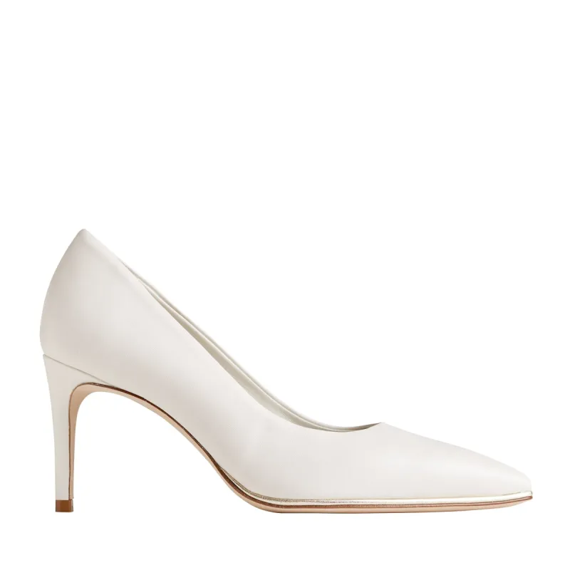Galena Pointed-Toe Pump, 2.5 Inch - Eggshell sold by Bruno Magli
