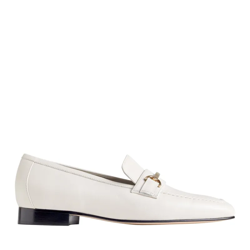 Marco Women's Leather Flat Bit Loafer - Eggshell sold by Bruno Magli