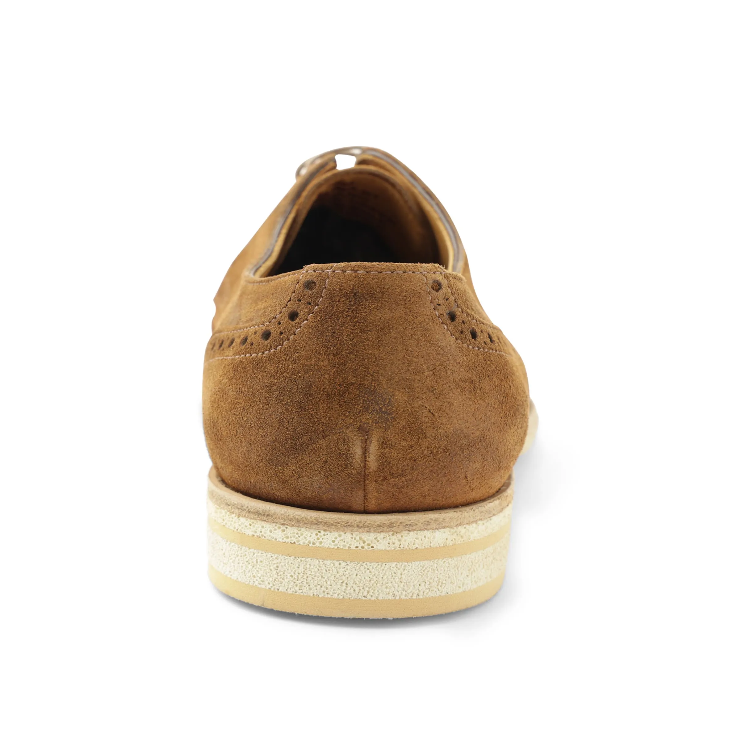 Milano Classic Wingtip Suede Oxford - Cognac sold by Bruno Magli product image thumbnail 3