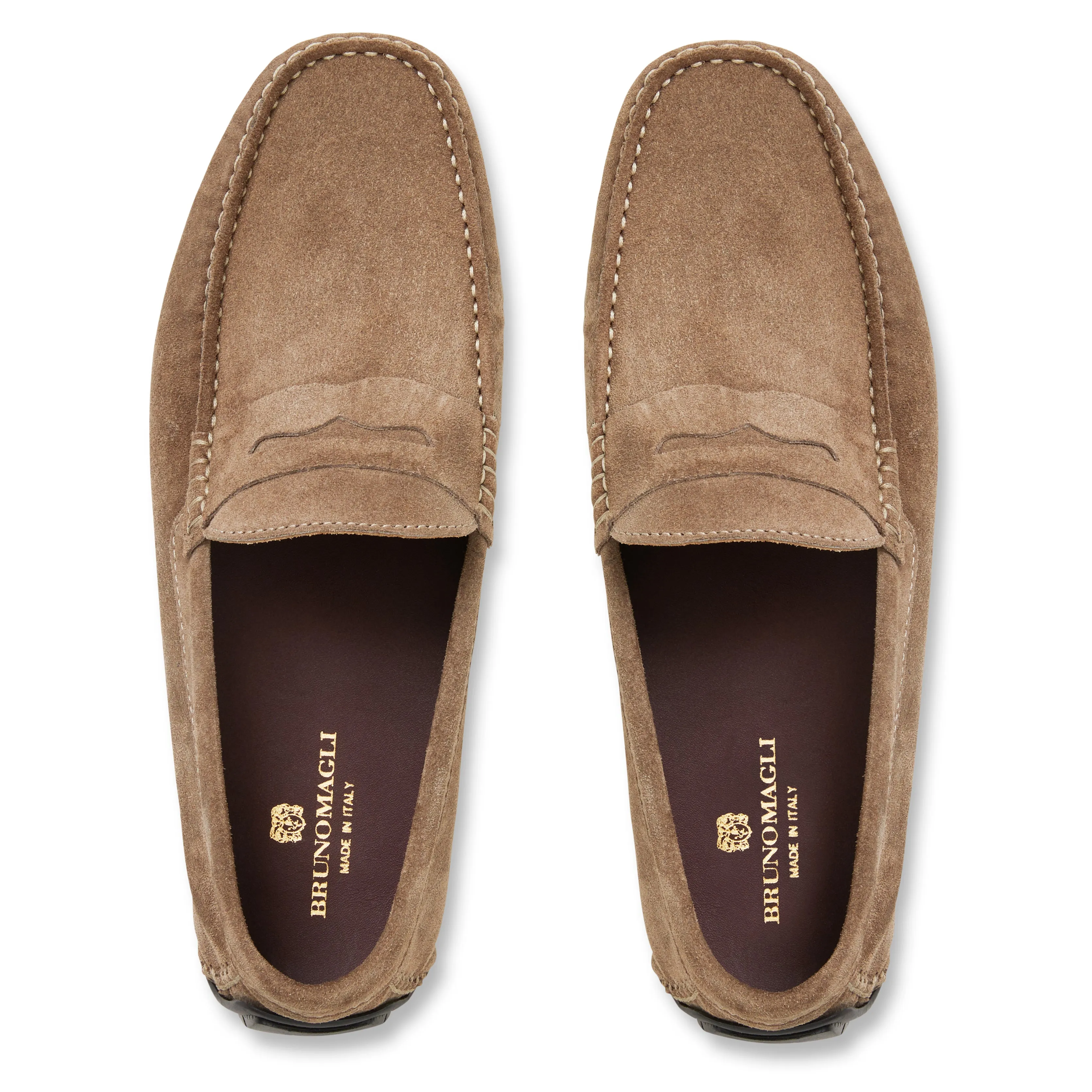 NEW BRUNO MAGLI men\'s xane driver moccasin shoes in congac Amazon.com | Bruno Marc Men main image 2