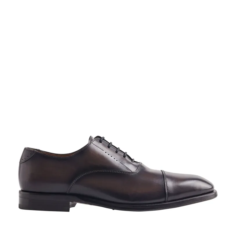 Scandicci Leather Oxford Shoe - Dark Grey sold by Bruno Magli