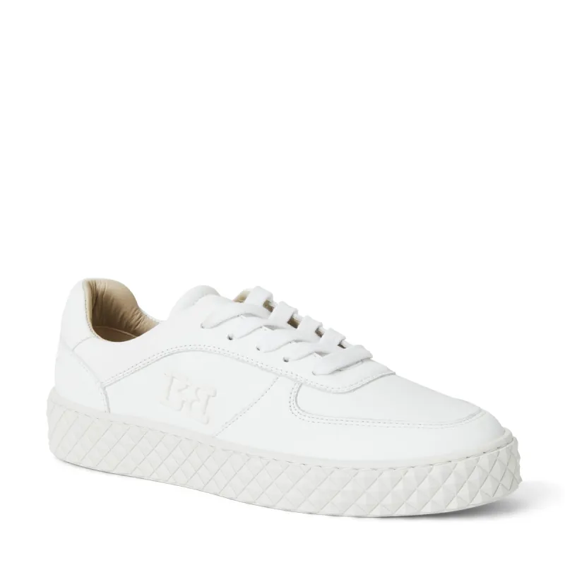 Paola Platform Sneaker-White Leather sold by Bruno Magli