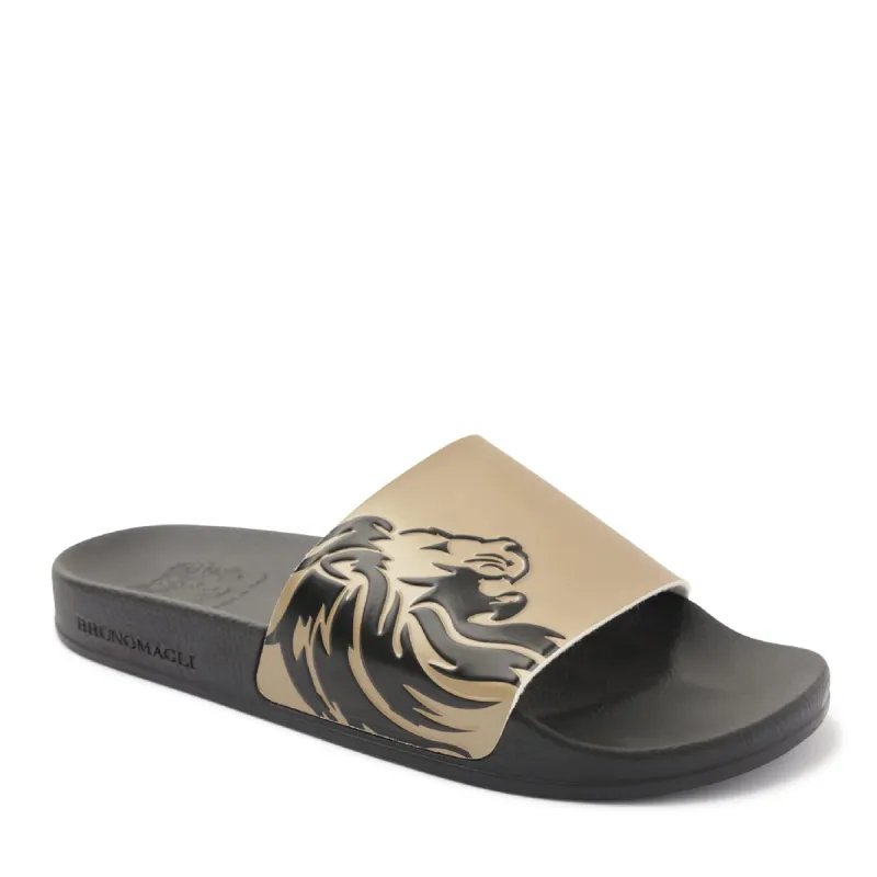 Messe Shower Slide - Bronze sold by Bruno Magli