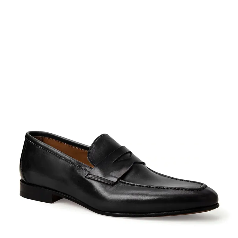 MANFREDO SLIP-ON LOAFER-BLACK sold by Bruno Magli