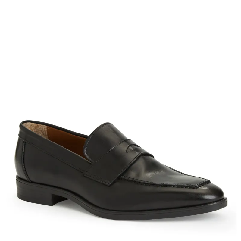 DURANTE Tapered Modern Penny Loafer BLACK sold by Bruno Magli