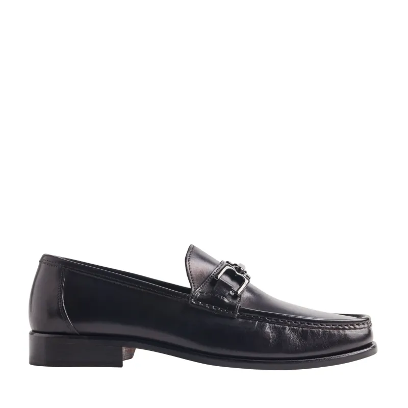 Premio Leather Bit Loafer - Black sold by Bruno Magli
