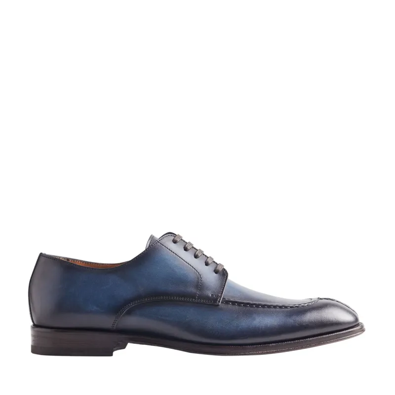 Livio 5-Eyelet Derby Shoe - Blue sold by Bruno Magli