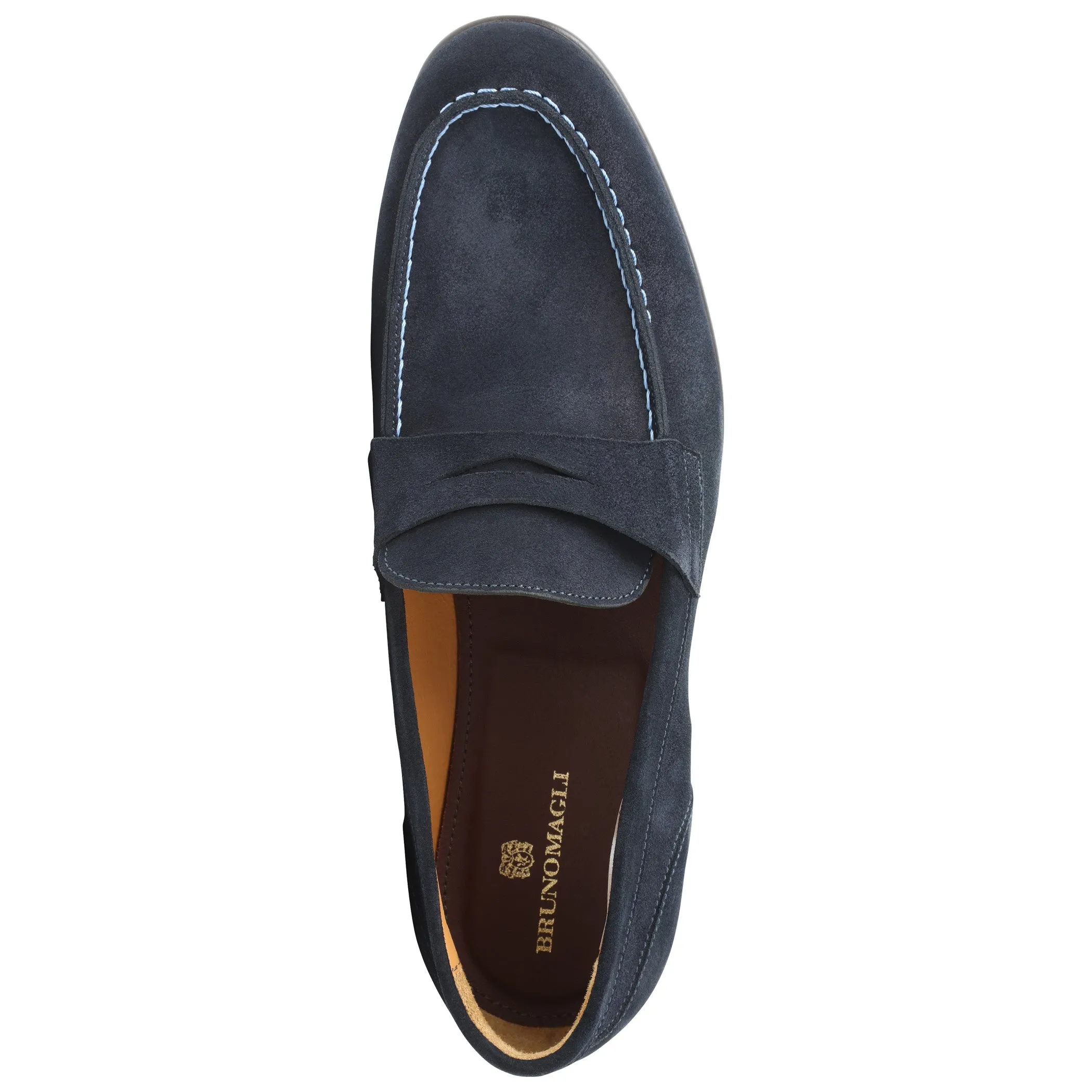 Silas Suede Loafer - Navy sold by Bruno Magli product image thumbnail 4