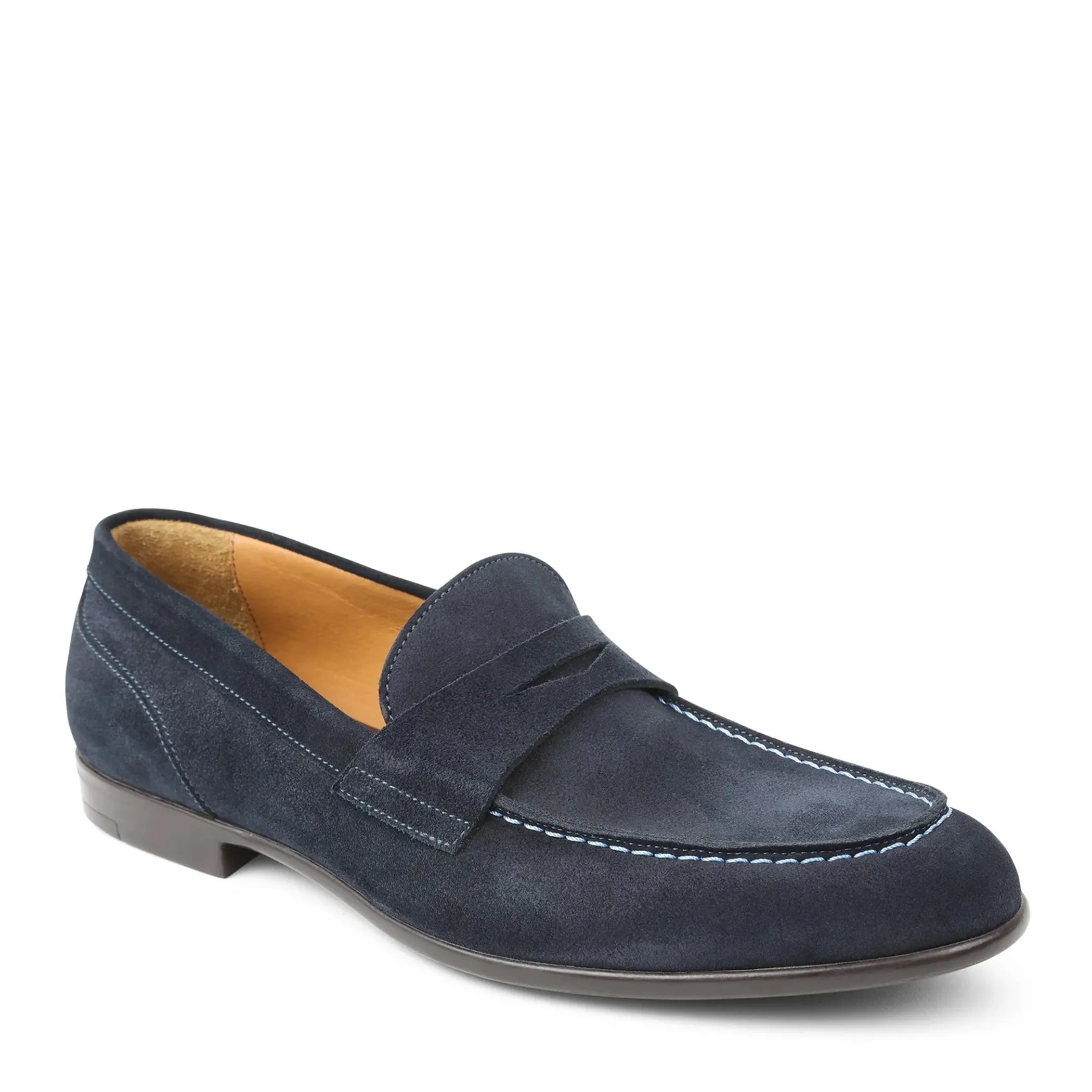 Silas Suede Loafer - Navy sold by Bruno Magli