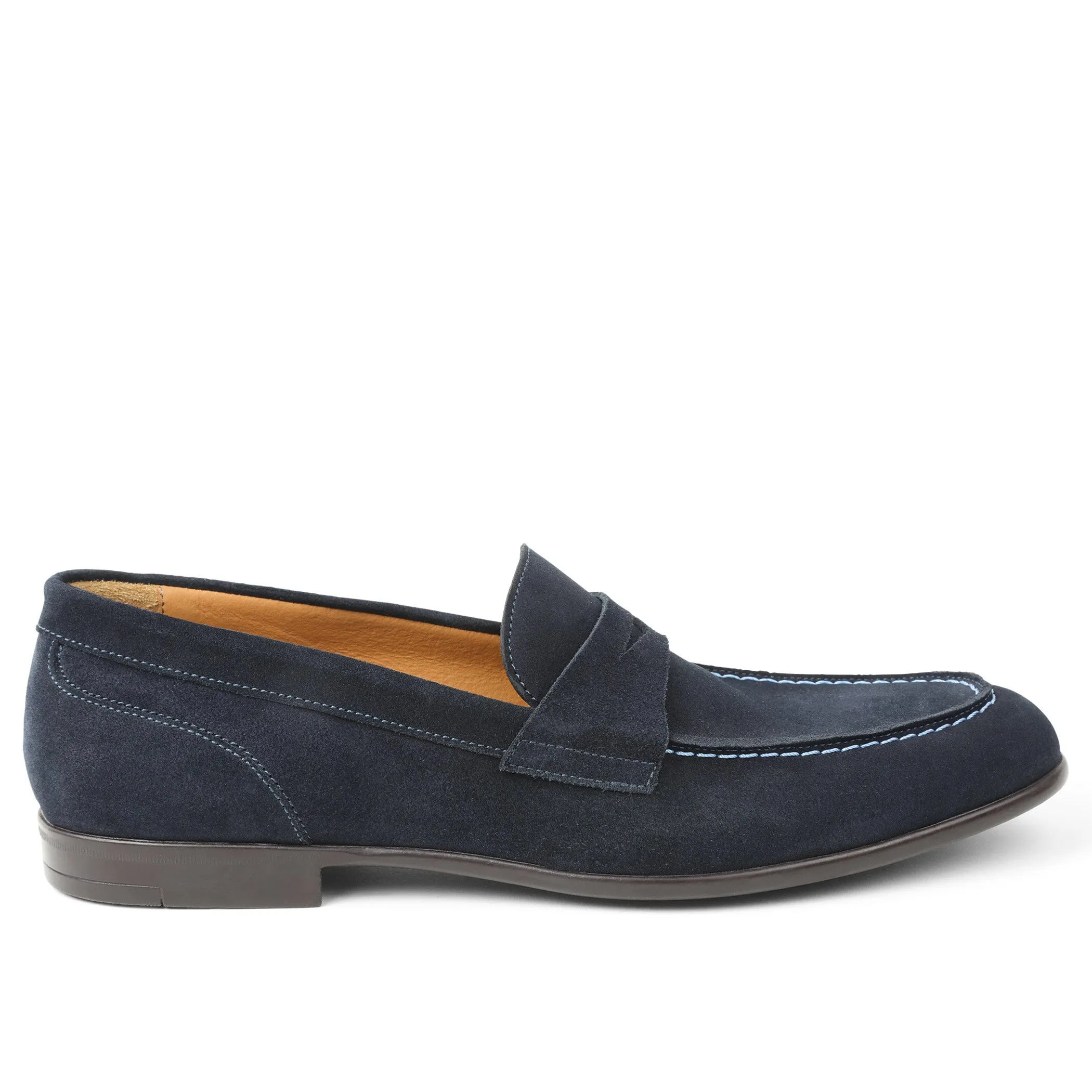Silas Suede Loafer - Navy sold by Bruno Magli product image thumbnail 2