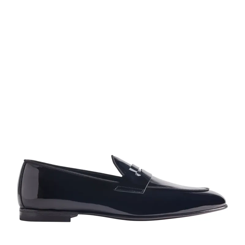 Cardosa Sera Patent Leather Penny Loafer - Black sold by Bruno Magli