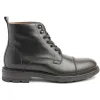 King Casual Cap-Toe Leather Boot - Black sold by Bruno Magli