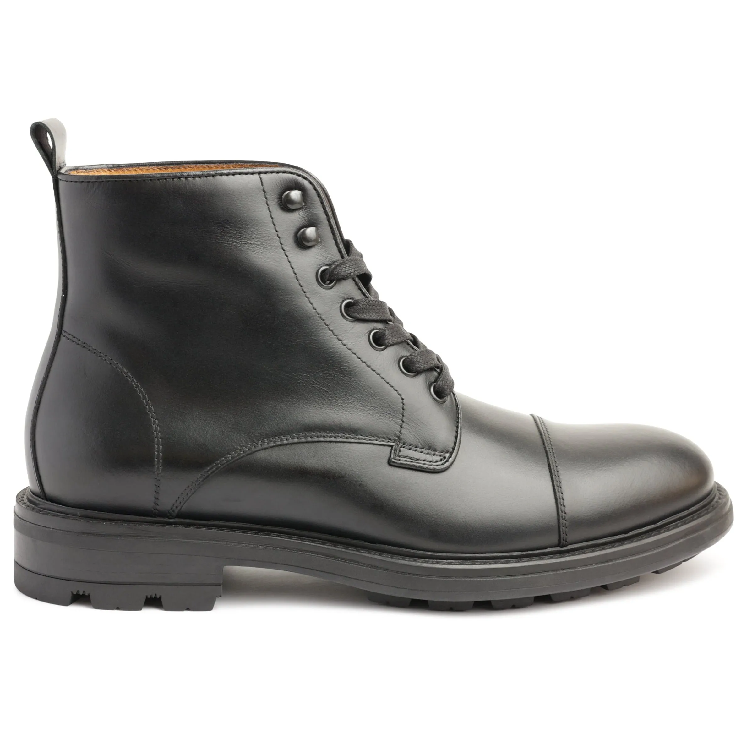 King Casual Cap-Toe Leather Boot - Black sold by Bruno Magli product image thumbnail 2